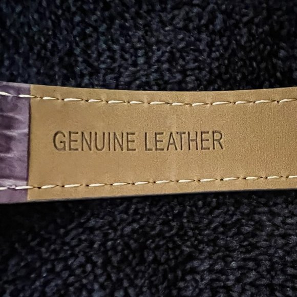 New, Never Worn - Chico's Purple Croco Watch band -Rhinestones on dial - Picture 5 of 5